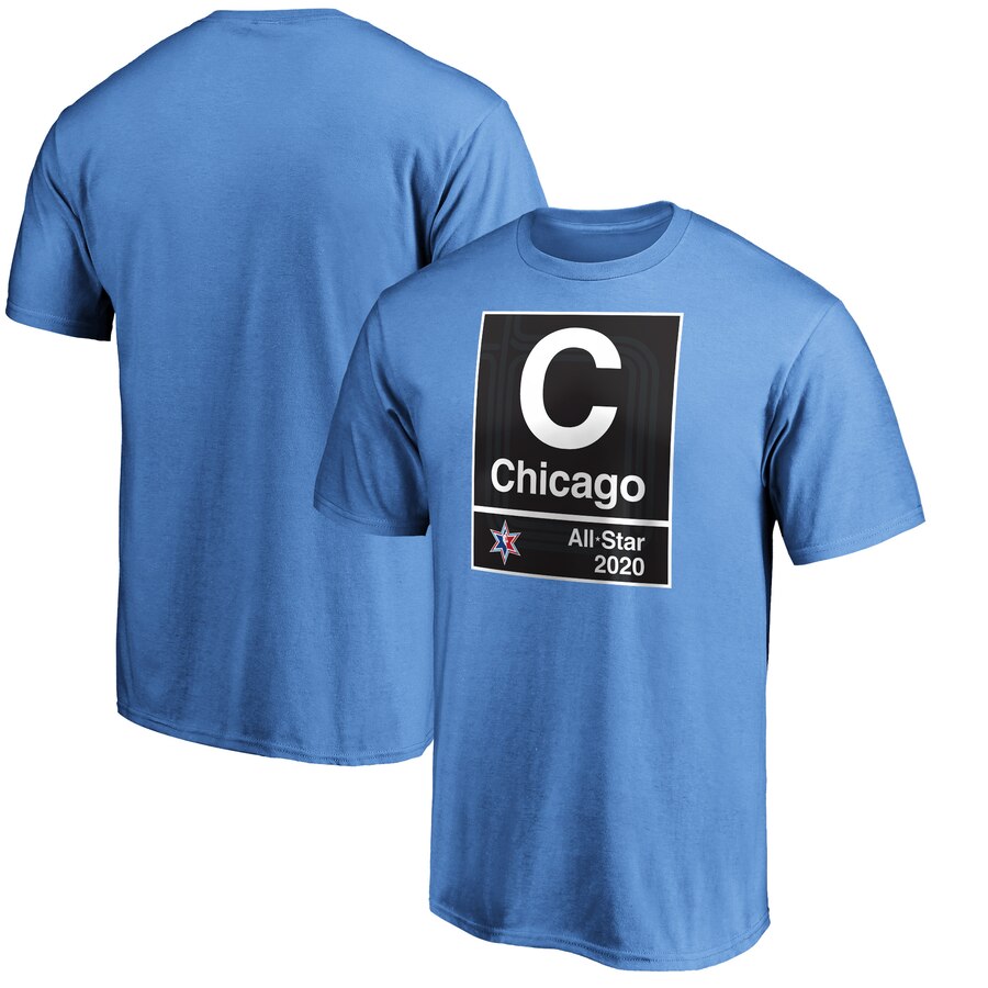 Men Fanatics Branded Blue 2020 NBA AllStar Game Subway TShirt->nba t-shirts->Sports Accessory